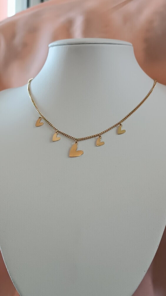 Five hearts necklace